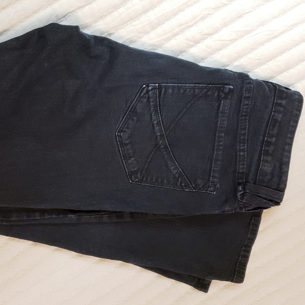 NYDJ Black Straight-Leg Jeans